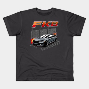 Grey civic type R FK8 Kids T-Shirt